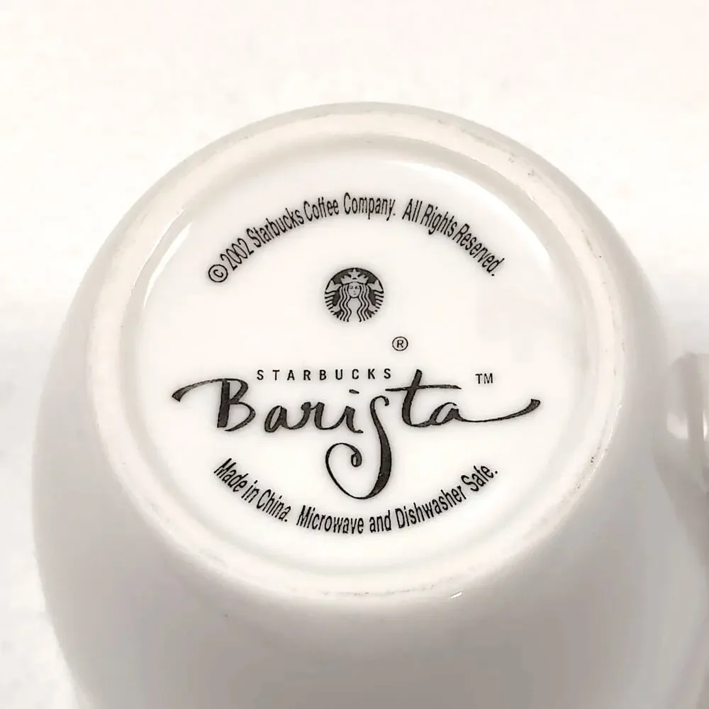 Minimalist Kitchen Vintage Collectable Classic 2002 Starbucks Barista Abbey Mug